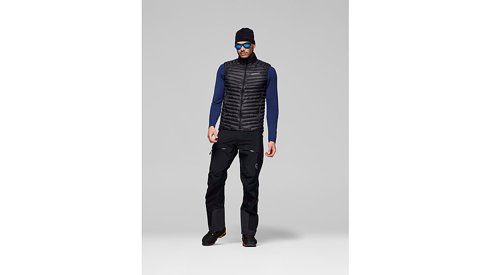 Norrona Trollveggen Down800 Super Light Vest - Mens, Caviar Black, Small, 1615-24-7718-S