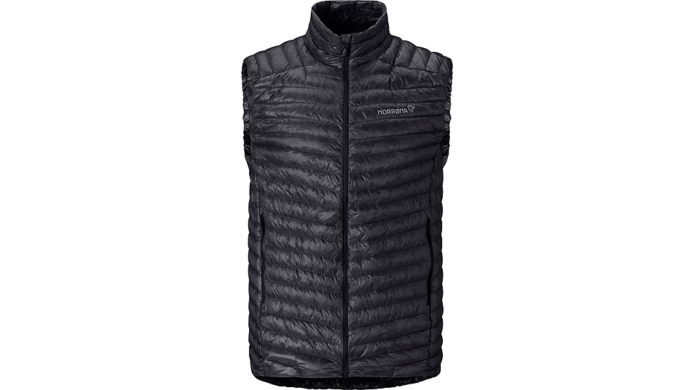 Norrona Trollveggen Down800 Super Light Vest - Mens, Caviar Black, Small, 1615-24-7718-S