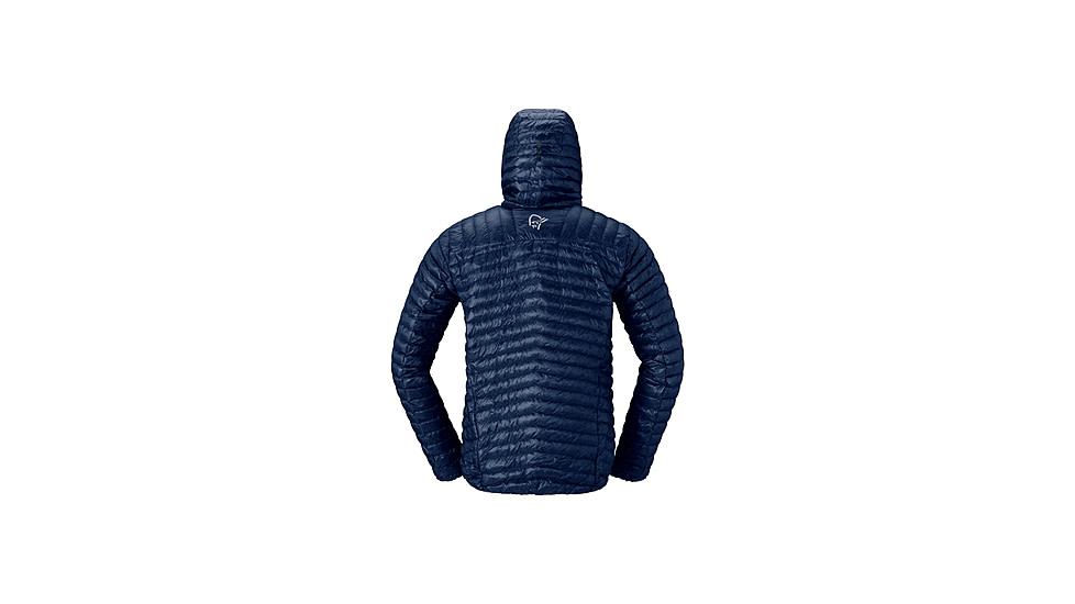 Norrona Trollveggen Superlight Down800 Hooded Jacket - Mens, Indigo Night, Large, 1614-24-2295-L