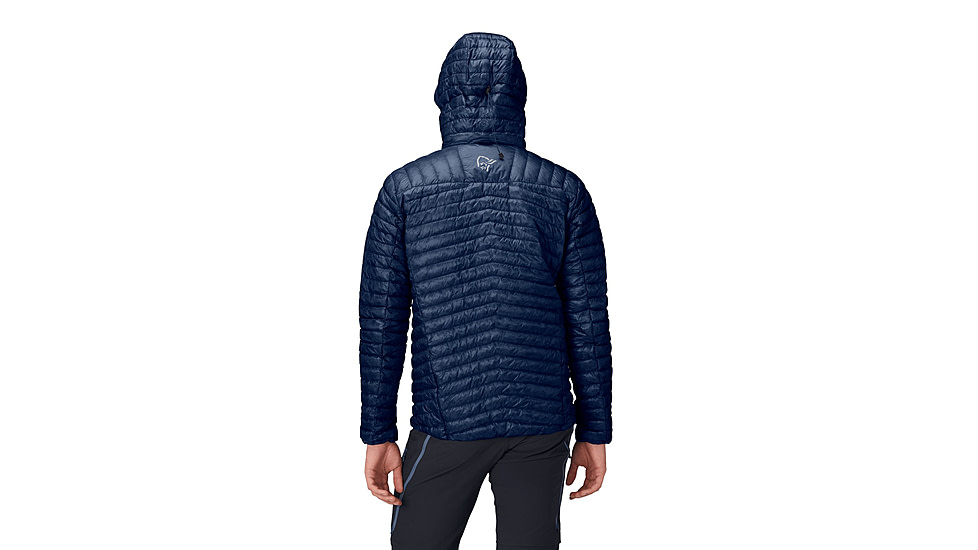 Norrona Trollveggen Superlight Down800 Hooded Jacket - Mens, Indigo Night, Large, 1614-24-2295-L