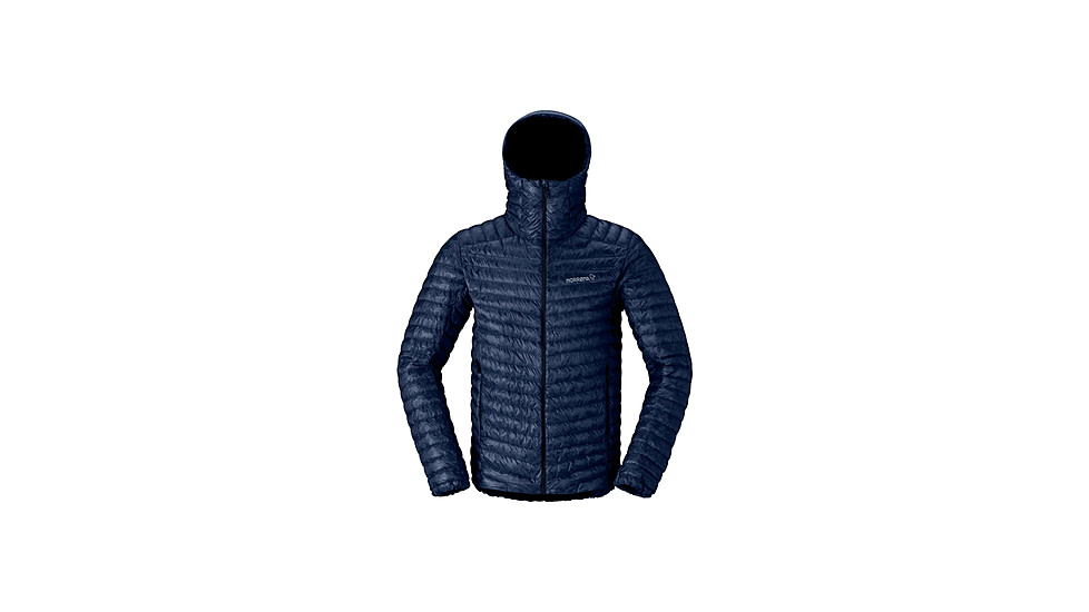 Norrona Trollveggen Superlight Down800 Hooded Jacket - Mens, Indigo Night, Large, 1614-24-2295-L