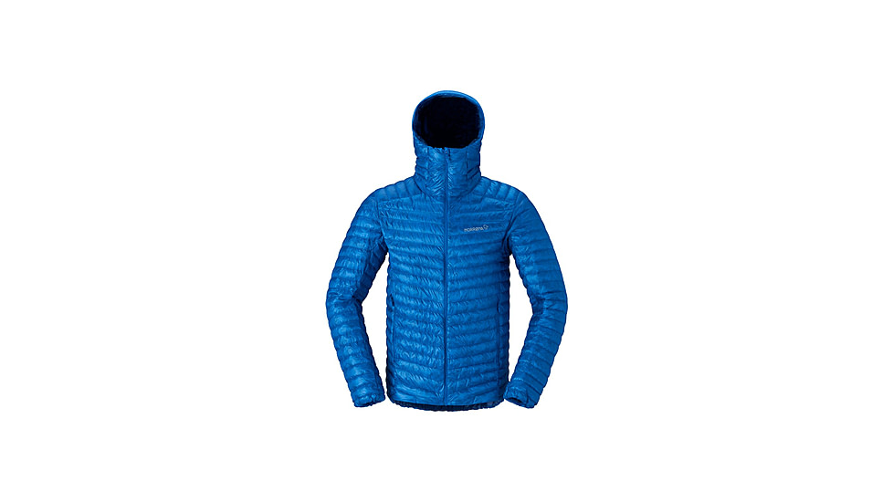 Norrona Trollveggen Superlight Down800 Hooded Jacket - Mens, Skydiver, Large, 1614-24-2336-L
