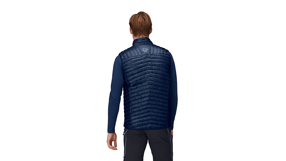 Norrona Trollveggen Superlight Down800 Vest - Mens, Indigo Night, Medium, 1615-24-2295-M