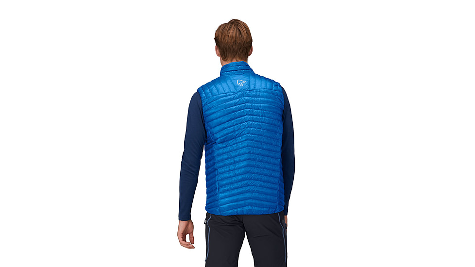 Norrona Trollveggen Superlight Down800 Vest - Mens, Skydiver, Small, 1615-24-2336-S