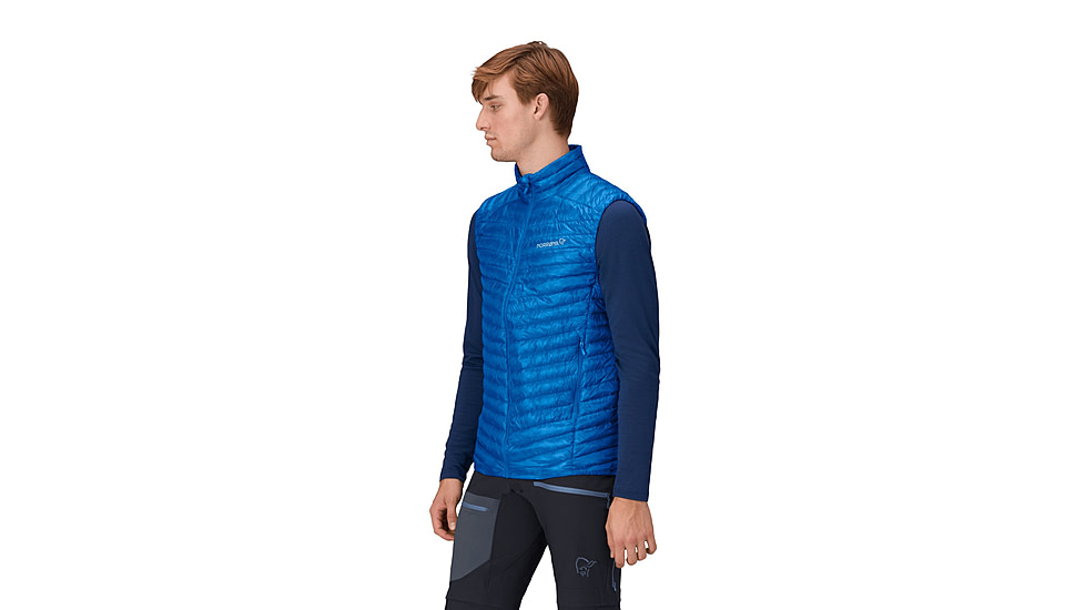 Norrona Trollveggen Superlight Down800 Vest - Mens, Skydiver, Small, 1615-24-2336-S