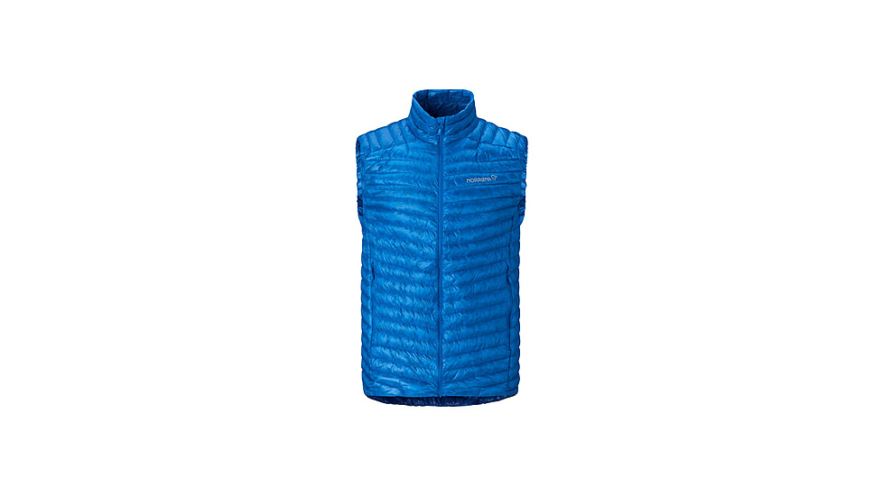Norrona Trollveggen Superlight Down800 Vest - Mens, Skydiver, Small, 1615-24-2336-S