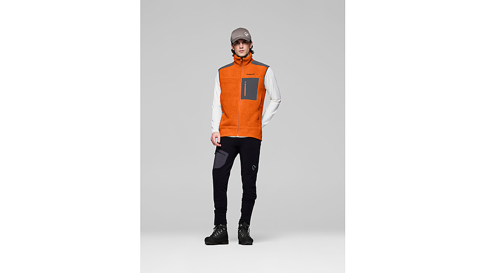 Norrona Trollveggen Warm3 Vest - Mens, Gold Flame, Extra Large, 1684-25-1002-XL