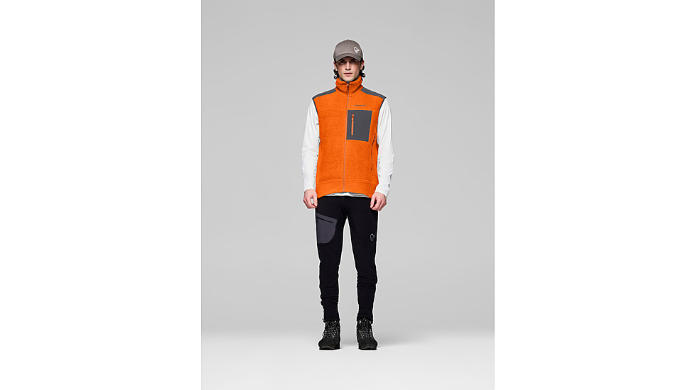 Norrona Trollveggen Warm3 Vest - Mens, Gold Flame, Extra Large, 1684-25-1002-XL