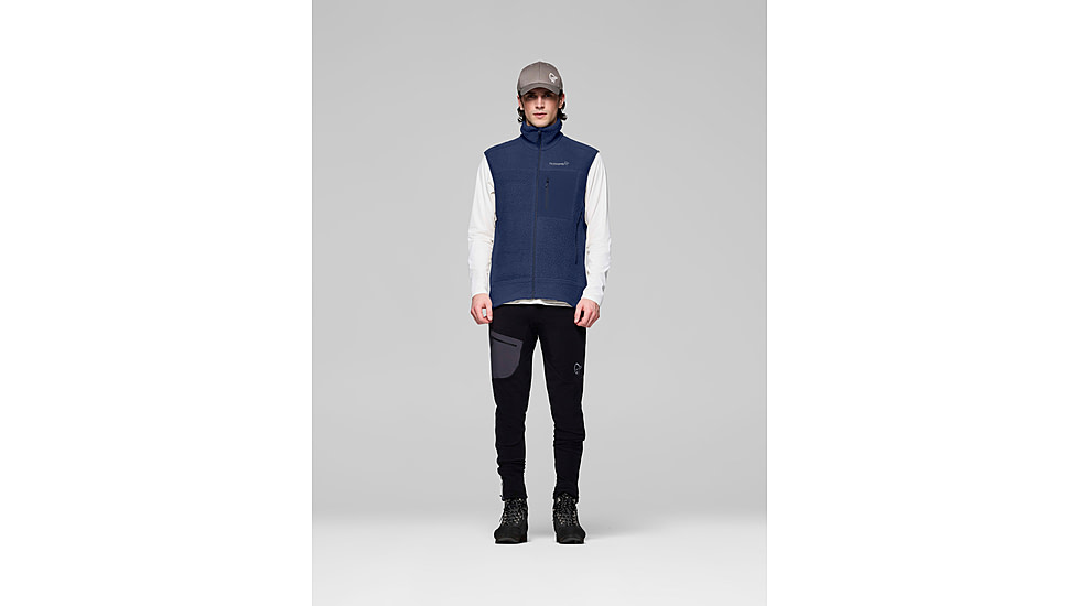 Norrona Trollveggen Warm3 Vest - Mens, Indigo Night, Extra Large, 1684-25-2295-XL