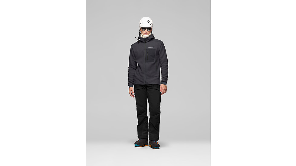 Norrona Trollveggen Warm3 Zip Hood - Mens, Phantom, Medium, 1680-25-8850-M