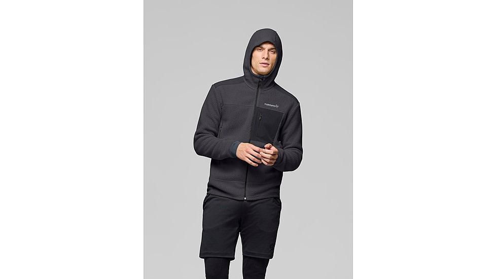 Norrona Trollveggen Warm3 Zip Hood - Mens, Phantom, Medium, 1680-25-8850-M