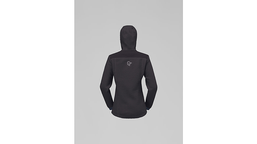 Norrona Trollveggen Warm3 Zip Hood - Womens, Phantom, Large, 1681-25-8850-L
