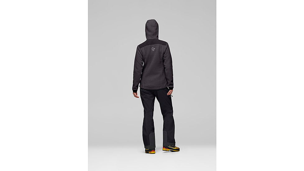 Norrona Trollveggen Warm3 Zip Hood - Womens, Phantom, Large, 1681-25-8850-L