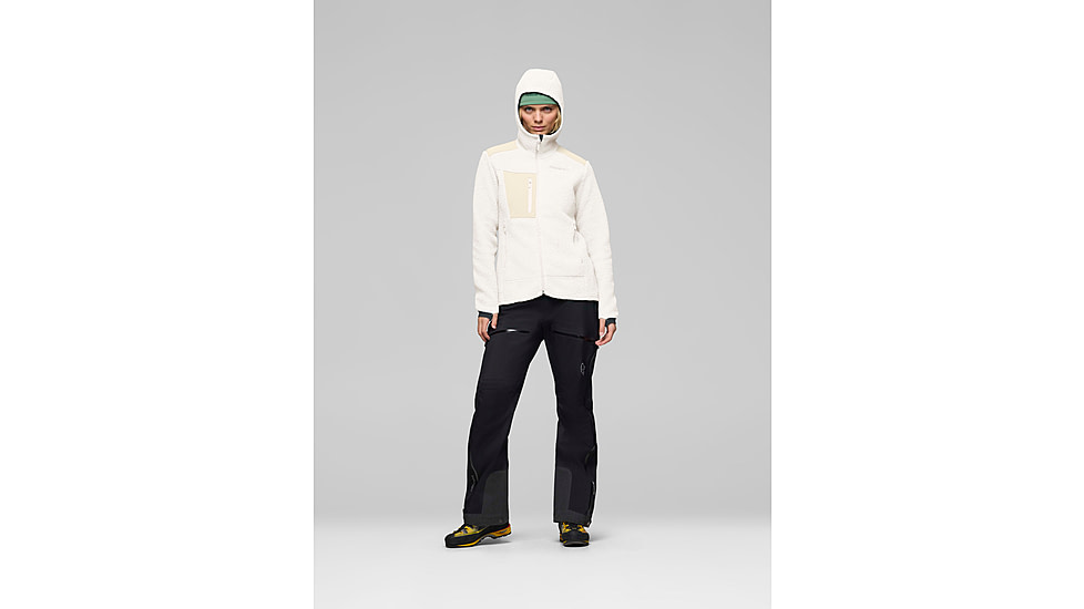 Norrona Trollveggen Warm3 Zip Hood - Womens, Whisper White, Small, 1681-25-9911-S