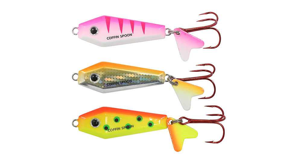 Northland Fishing Tackle Buck-Shot Coffin Spoon, Assorted, 3/16 oz, NL-BRCS35K-3-99