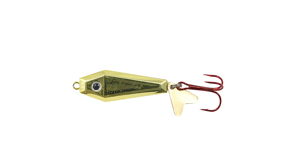 Northland Fishing Tackle Buck-Shot Coffin Spoon, Gold Shiner, 1/4 oz, NL-BRCS4-12