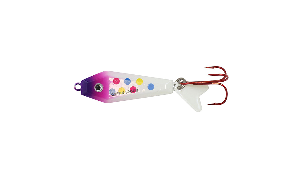 Northland Fishing Tackle Buck-Shot Coffin Spoon, Purple Wonder, 3/8 oz, NL-BRCS5-465