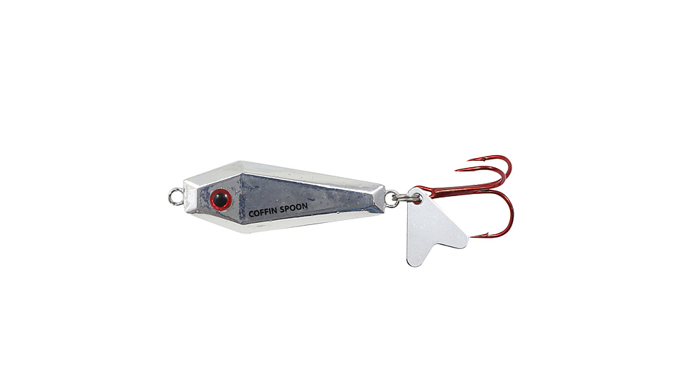 Northland Fishing Tackle Buck-Shot Coffin Spoon, Silver Shiner, 3/8 oz, NL-BRCS5-11