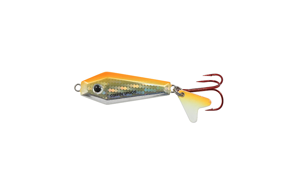 Northland Fishing Tackle Buck-Shot Coffin Spoon, Super-Glo Chub, 1/4 oz, NL-BRCS4-24