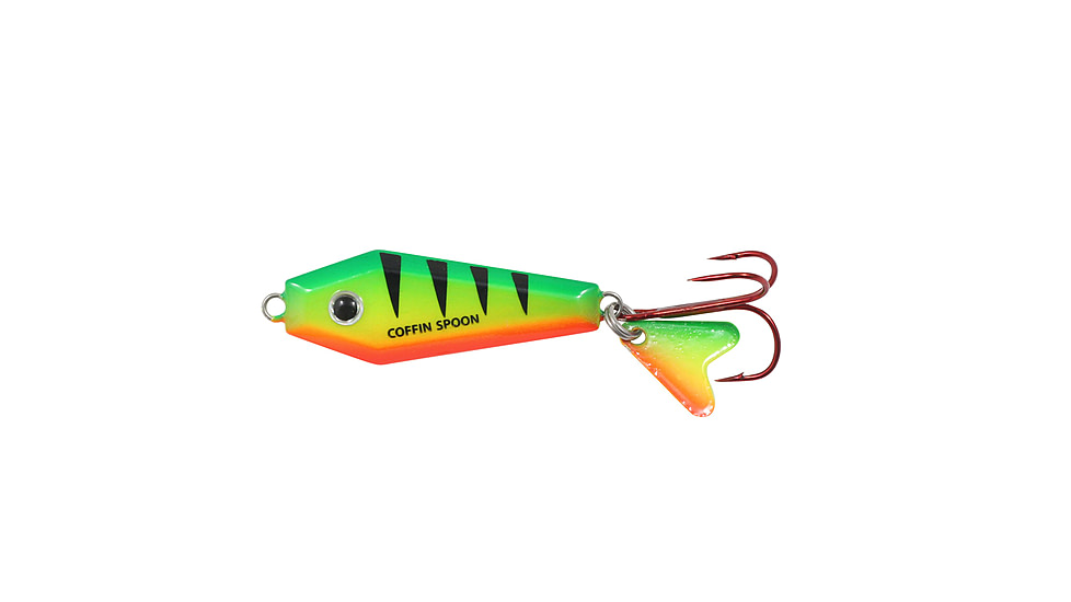 Northland Fishing Tackle Buck-Shot Coffin Spoon, UV Firetiger, 1/4 oz, NL-BRCS4-22