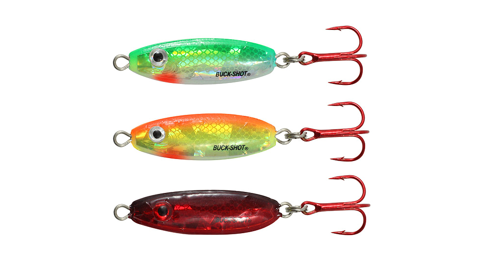 Northland Fishing Tackle Buck-Shot Rattle Spoon, Assorted, 1/16 oz, NL-BRS2K-3-99