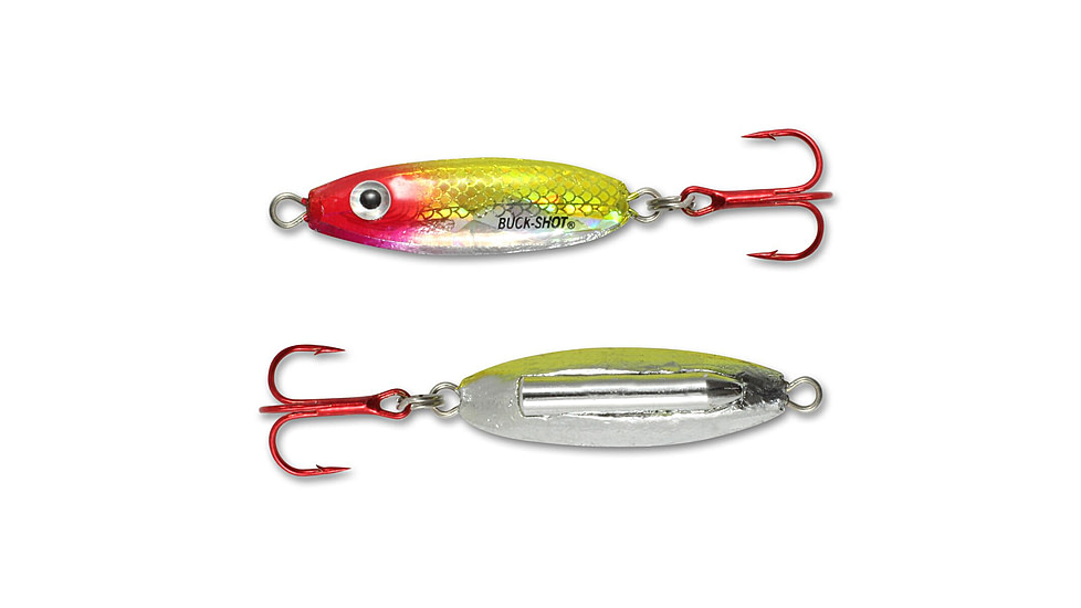 Northland Fishing Tackle Buck-Shot Rattle Spoon, Clown, 1/2 oz, NL-BRS6-55