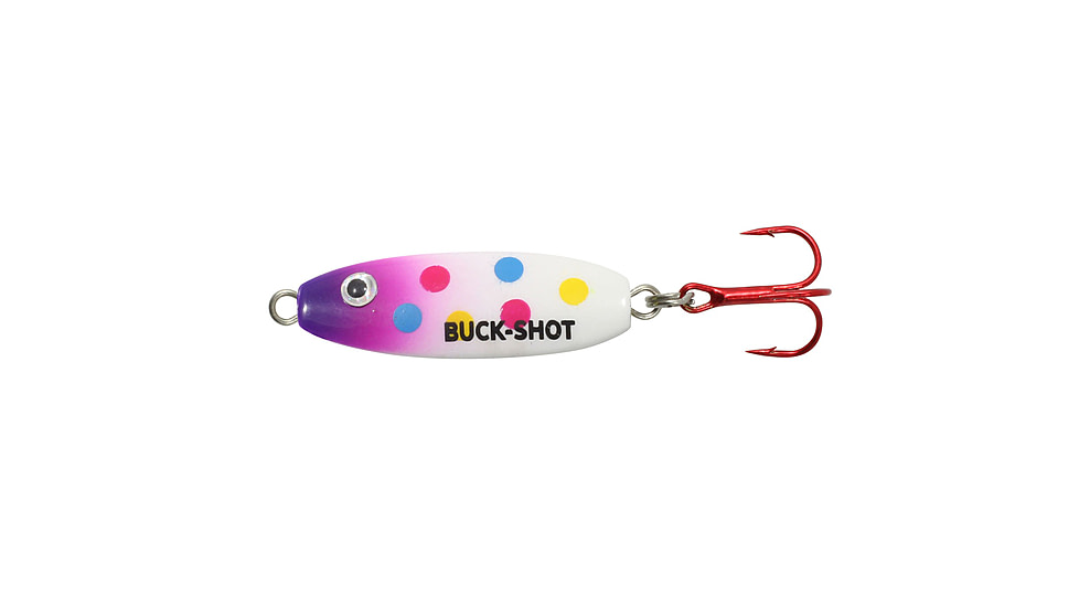 Northland Fishing Tackle Buck-Shot Rattle Spoon, Purple Wonder, 1/2 oz, NL-BRS6-465