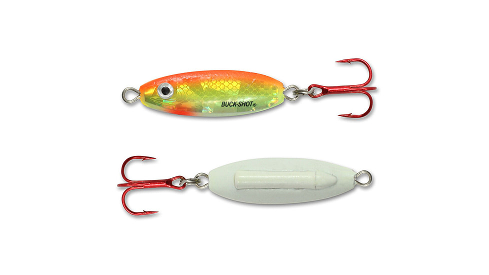 Northland Fishing Tackle Buck-Shot Rattle Spoon, S-Glo Chub, 3/4 oz, NL-BRS7-24