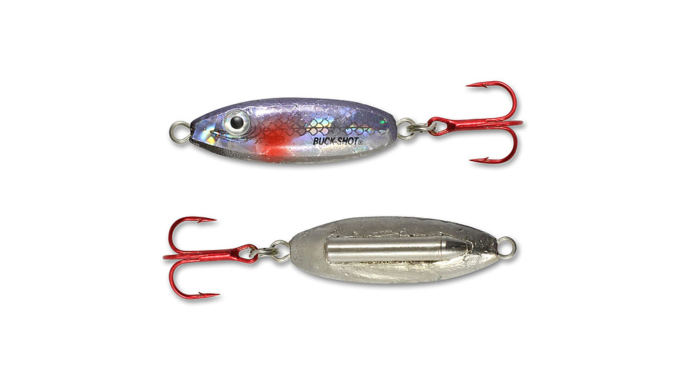 Northland Fishing Tackle Buck-Shot Rattle Spoon, Silver Shiner, 3/4 oz, NL-BRS7-11