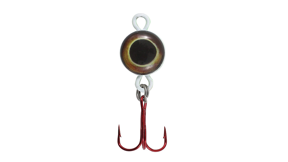 Northland Fishing Tackle Eye Ball Spoon, Glo Perch, 1/8 oz, NL-EBS3-20