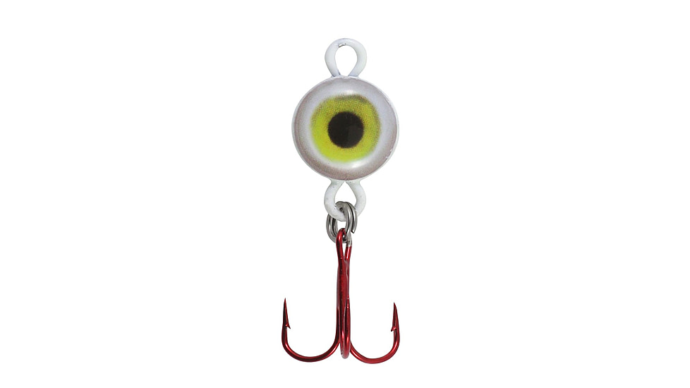 Northland Fishing Tackle Eye Ball Spoon, Glo White, 1/4 oz, NL-EBS4-131