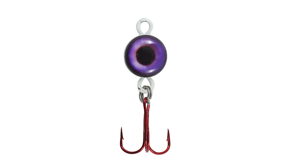 Northland Fishing Tackle Eye Ball Spoon, UV Purple, 1/8 oz, NL-EBS3-4