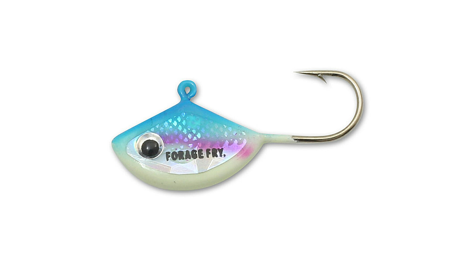 Northland Fishing Tackle Forage Minnow Fry Jig, S-Glo Rainbow, 1/16 oz, NL-FMF8-25