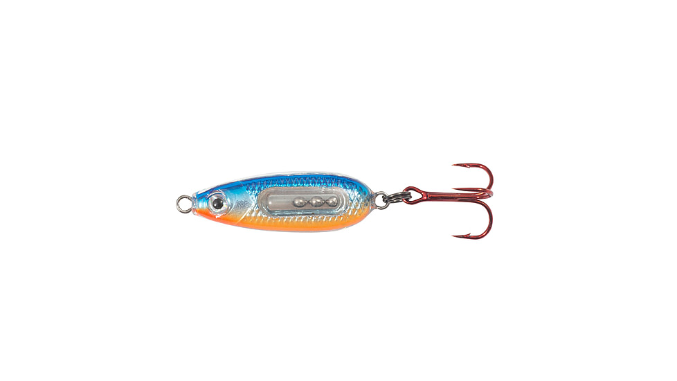 Northland Fishing Tackle Glass Buck-Shot Spoon, Hot Blue Chub, 1/4 oz, NL-GBRS4-248