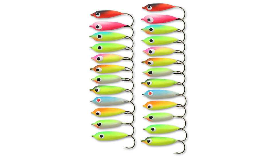 Northland Fishing Tackle Gum-Drop Floater Jig, 3 Card, Assorted, #2, NL-PJ2-99