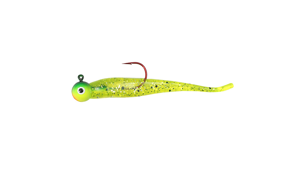 Northland Fishing Tackle Minnow Rigged Gum-Ball Jig, Firetiger, 1/4oz, NL-GBJMR4-22
