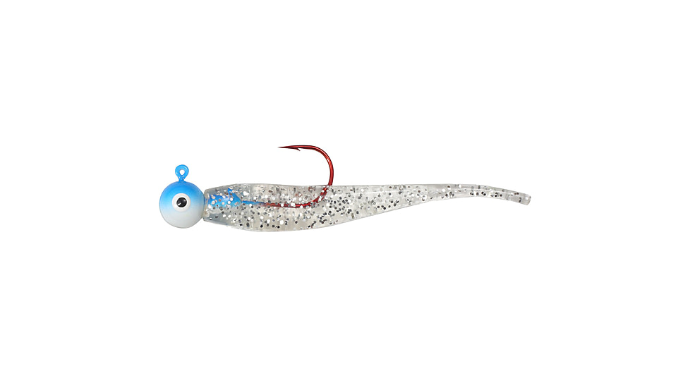 Northland Fishing Tackle Minnow Rigged Gum-Ball Jig, Moonlight, 1/4oz, NL-GBJMR4-135