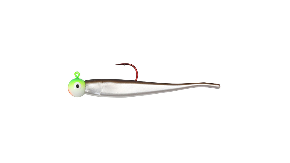 Northland Fishing Tackle Minnow Rigged Gum-Ball Jig, Smelt, 1/16oz, NL-GBJMR2-37