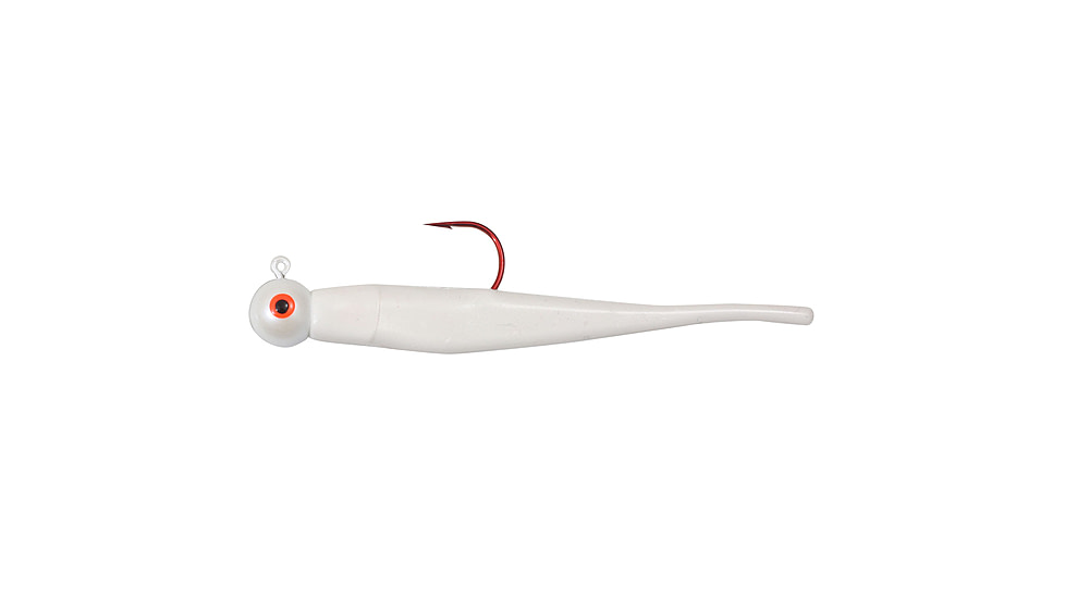 Northland Fishing Tackle Minnow Rigged Gum-Ball Jig, White, 1/16oz, NL-GBJMR2-1