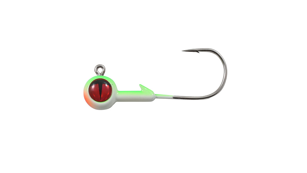 Northland Fishing Tackle Tungsten Jig, 2 Card, Glo Watermelon, 1/8oz, NL-TEBJ3-1315
