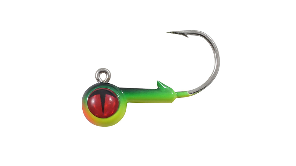 Northland Fishing Tackle Tungsten Short Shank Jig, 2 Card, Firetiger, 1/4oz, NL-TEBJS4-22