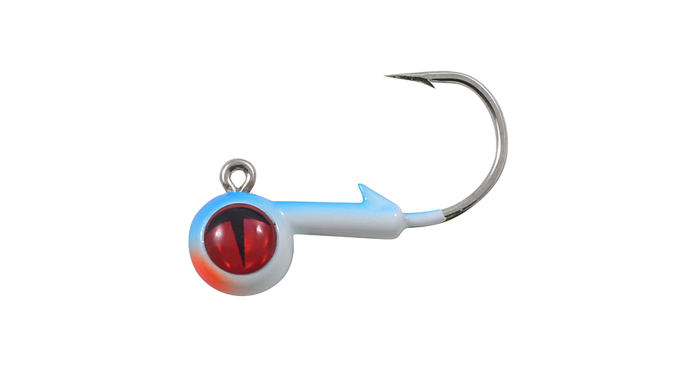 Northland Fishing Tackle Tungsten Short Shank Jig, 2 Card, Glo Moonlight, 1/4oz, NL-TEBJS4-135