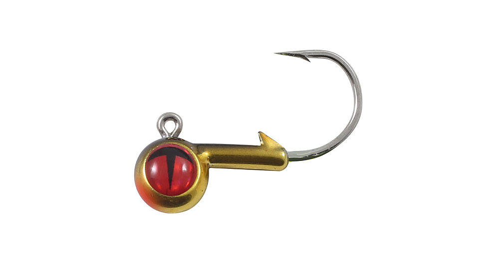 Northland Fishing Tackle Tungsten Short Shank Jig, 2 Card, Gold Shiner, 1/4oz, NL-TEBJS4-12