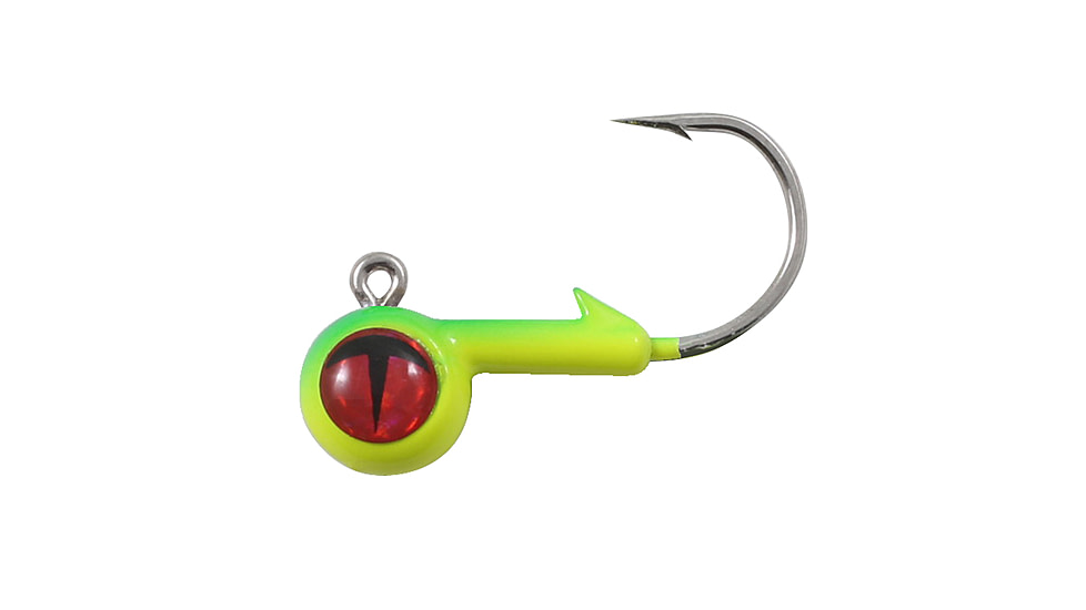 Northland Fishing Tackle Tungsten Short Shank Jig, 2 Card, Parakeet, 1/4oz, NL-TEBJS4-1015