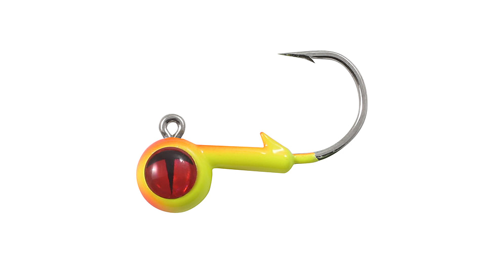 Northland Fishing Tackle Tungsten Short Shank Jig, 2 Card, Sunrise, 1/4oz, NL-TEBJS4-108