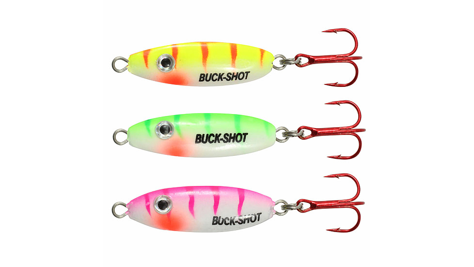 Northland Fishing Tackle UV Buck-Shot Spoon, Assorted, 1/8 oz, NL-BRUVS3K-3-99