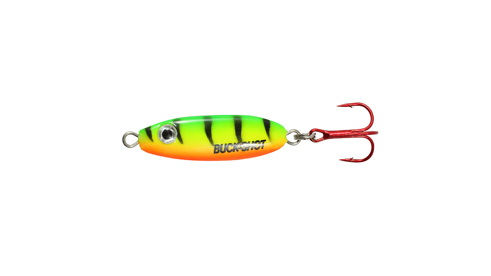 Northland Fishing Tackle UV Buck-Shot Spoon, Firetiger, 1/8 oz, NL-BRUVS3-22