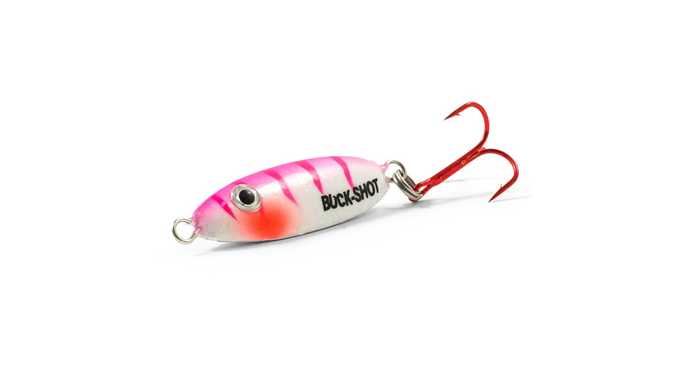 Northland Fishing Tackle UV Buck-Shot Spoon, Pink Tiger, 1/16 oz, NL-BRUVS2-26
