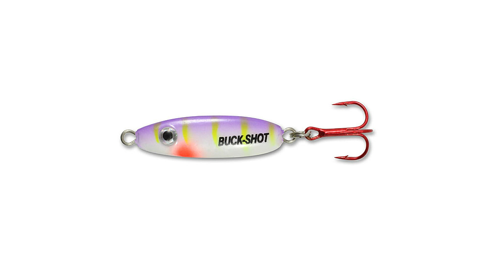 Northland Fishing Tackle UV Buck-Shot Spoon, Purple Tiger, 1/4 oz, NL-BRUVS4-46