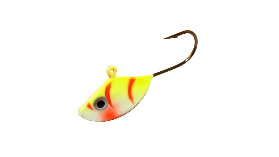 Northland Fishing Tackle UV Forage Minnow Jig, Electric Perch, 1/8 oz, NL-FMUVJ6-60